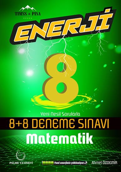 8.Sınıf Enerji Matematik 8+8 Deneme Sınavı kapak görseli